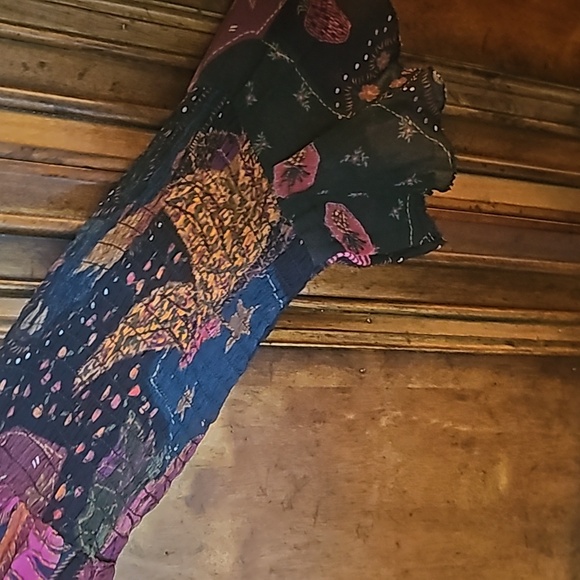 FARM RIO Jungle Animal Print Tiered Ruffle Bottom Maxi Dress! Sz. L, NWOT! - Picture 4 of 5